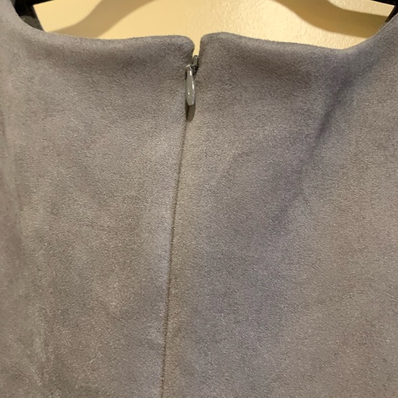 DKNY Gray Faux Suede Dress - Picture 9 of 16
